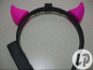 Preview: LED Licht Hoerner Teufels Hörner Teufelshörner ROT GRÜN PINK BLAU MULTICOLOR Blink Bock Horn