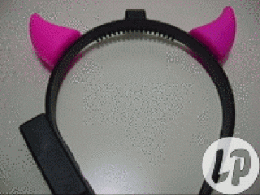LED Licht Hoerner Teufels Hörner Teufelshörner ROT GRÜN PINK BLAU MULTICOLOR Blink Bock Horn