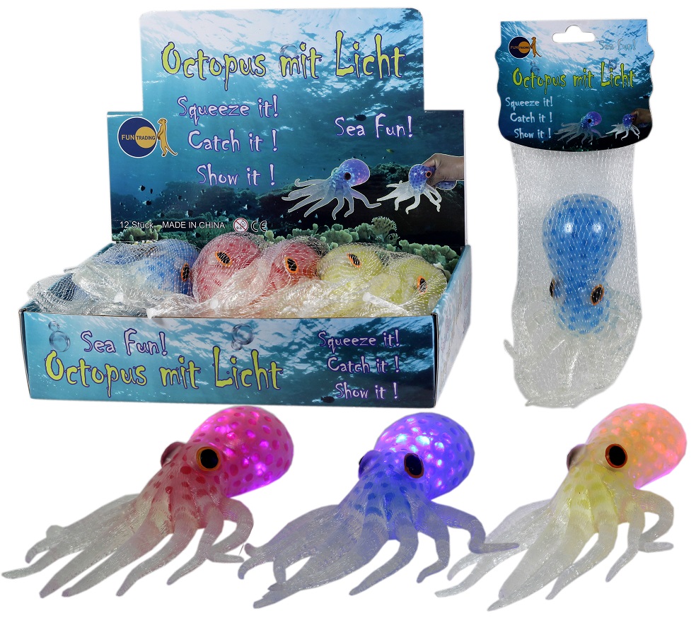 ledsblink.de Blink Squeeze Oktopus with light LED Illuminated