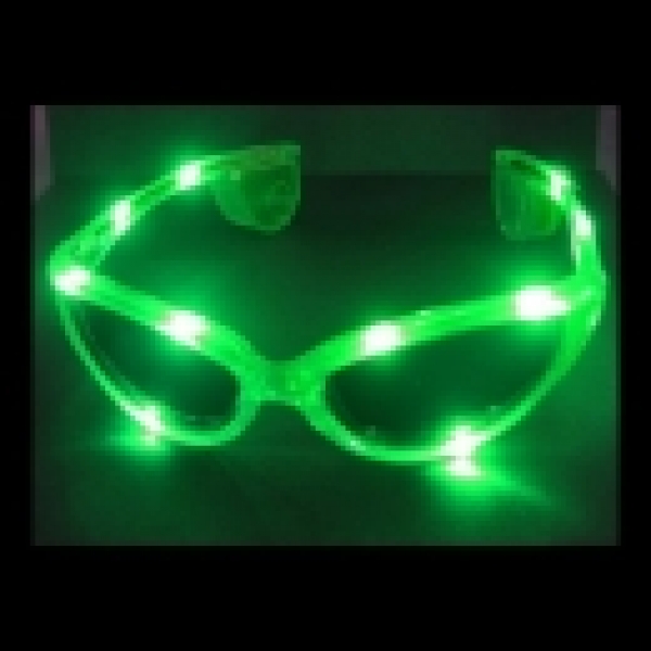 LED leucht Brille Wayfarer Glasses RAY Style LED Party Partybrille ROT Grün Blau Transparent 3 Programme