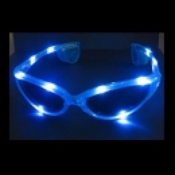 LED leucht Brille Wayfarer Glasses RAY Style LED Party Partybrille ROT Grün Blau Transparent 3 Programme