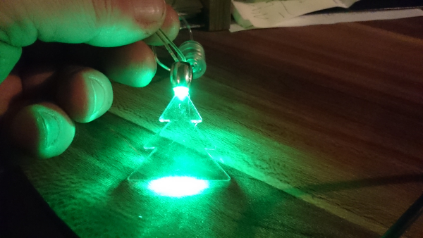 LED light chain chain x mas tree pendant and monochrome light