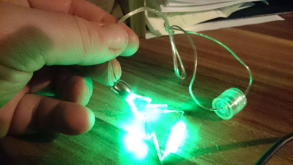 LED light chain chain x mas tree pendant and monochrome light