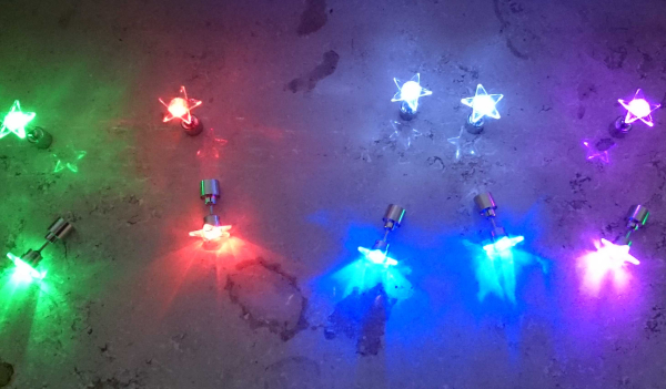 led earring star