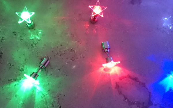 led earring star