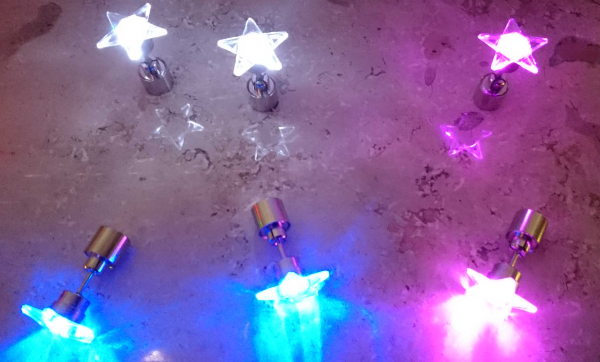 led earring star