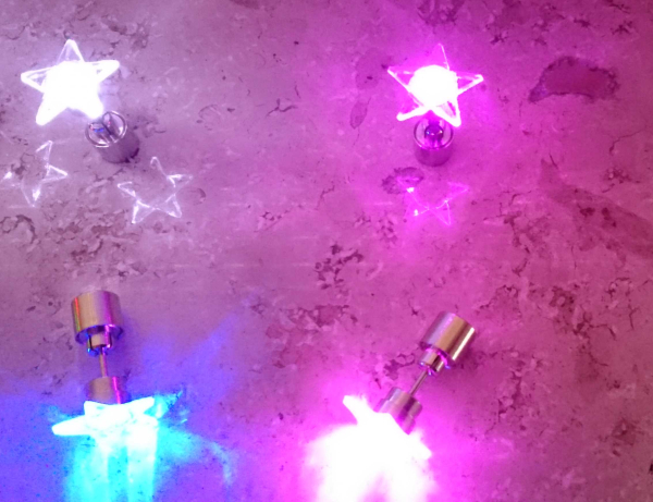 led earring star
