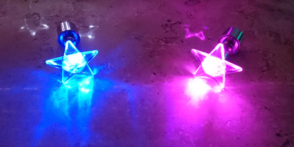led earring star