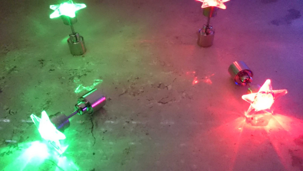 led earring star