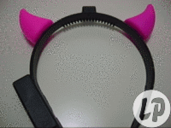 LED Licht Hoerner Teufels Hörner Teufelshörner ROT GRÜN PINK BLAU MULTICOLOR Blink Bock Horn