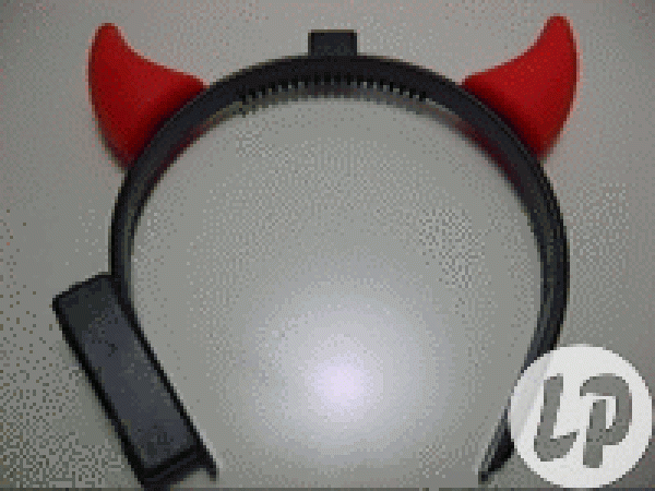 LED Licht Hoerner Teufels Hörner Teufelshörner ROT GRÜN PINK BLAU MULTICOLOR Blink Bock Horn