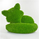 AniPlants Grass Figure Peeing "fox" Garden Decoration Artificial Grass Figures