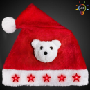 Weihnachtsmützen Plüschtiermütze Eisbär - kuschelweich Mütze Plüsch Tier Eis Bär