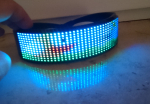 Blue tooth app control attractive full color LED glasses advertising charming scrolling LED