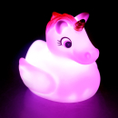 bath rubber duck unicorn LED pink white - Multicolor flashing
